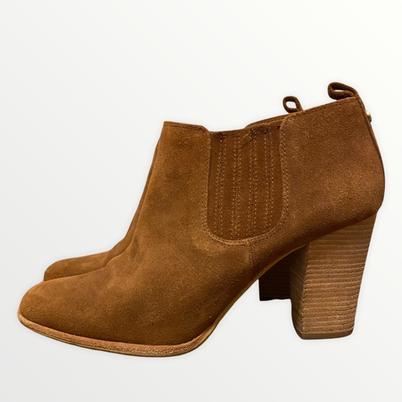 Michael Kors Brown Leather Ankle Boots - Picture 1 of 6